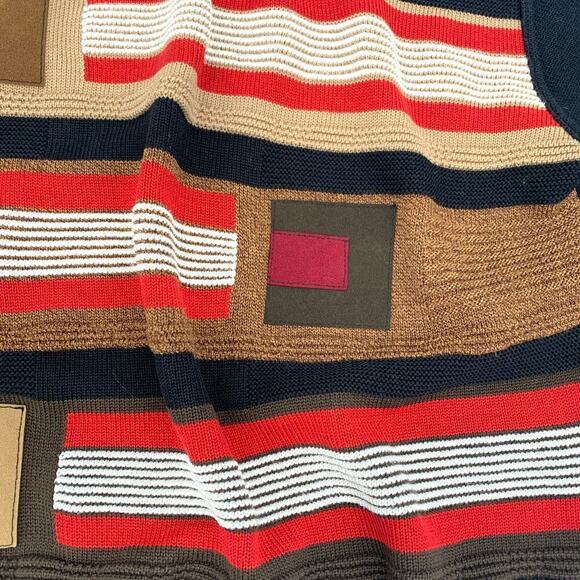 Brocca Vintage 90's Italian Wool Geometric Pull Over Sweater Men's Size XL (56) - Picture 5 of 10